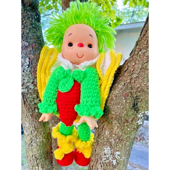 Hand Crafted Other - Vintage Ice Cream Doll Crochet Hand Knitted Crafted RARE